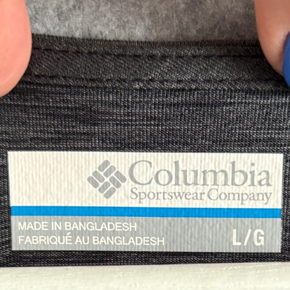 Columbia Cap Sleeve Sports Top  Large Heathered Gray - Picture 6 of 7